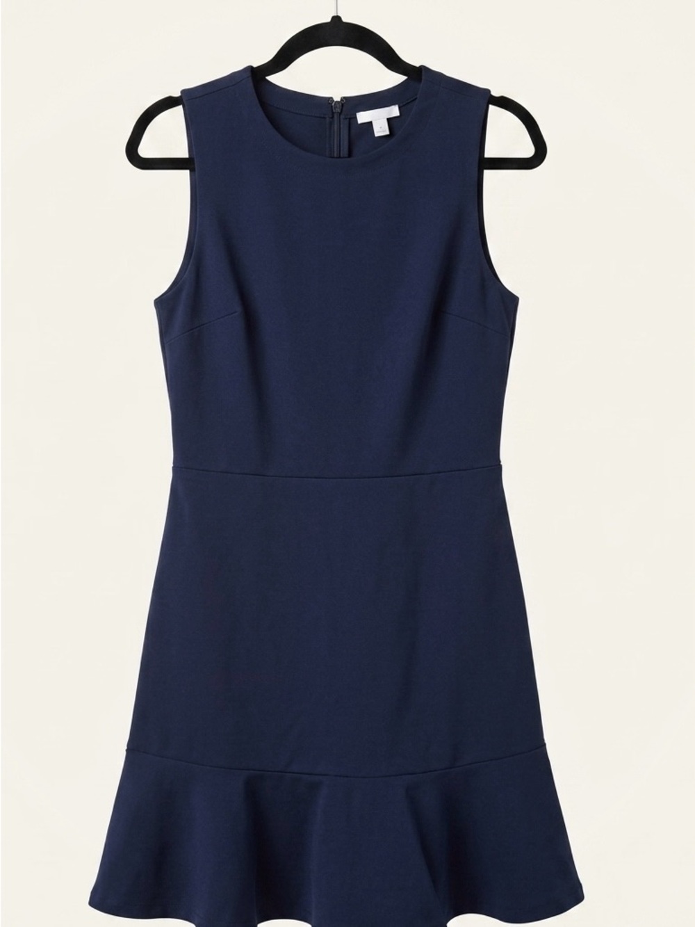 GAP Navy Sleeveless Fit-and-Flare Mini Dress size 10 tall - French girl - staple